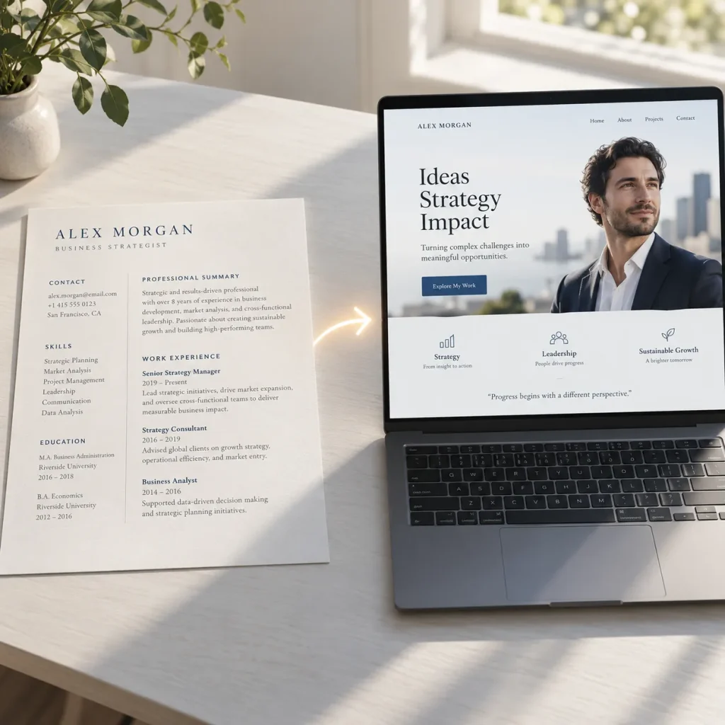 Evolusi Cara Bikin Cv Ke Website Portfolio