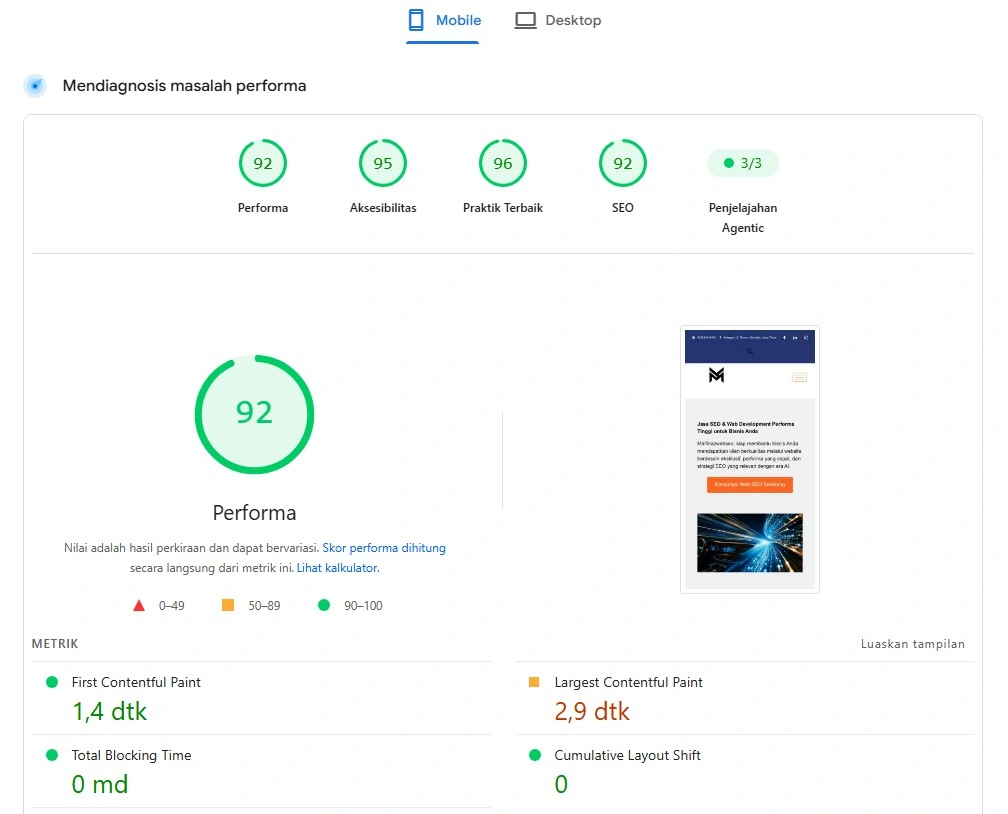 Performa Web